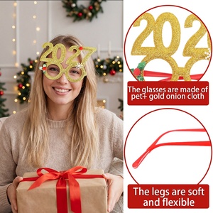 New 2027 Trending Product Christmas New Year Creative <b>Funny</b> <b>Glasses</b> Frame for Party and Photo Decorations - Product Image 4