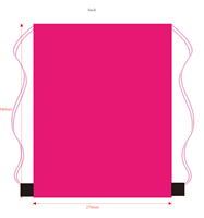 Sacs cadeaux en polyester rose imprimés par sublimation avec cordon de serrage pour filles, style pliable pour fêtes d'anniversaire et emballage