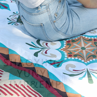 Vente en gros de tapis de camping pliable à ultrasons épais extra large couverture de pique-nique imperméable pour l'extérieur