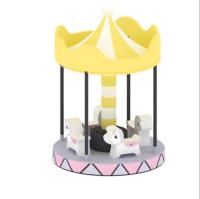 Manège Électrique Rotatif pour Enfants, Équipement de Jeux Doux, Manège Amusant pour Tout-Petits, Carrousel pour Fêtes