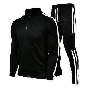 Custom Logo Winter Casual Mens Tracksuit Wholesale 2 Piece Jogger <b>Set</b> Full Zip Quick Dry 100% Cotton Sportswear for Gym Running - Product Image 4