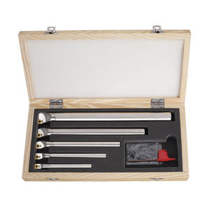 Juego de herramientas de torneado interno Fervi, 90 grados, bloqueo por tornillo, semicircular, 2.0 mm, para torno CNC de control manual - Product Image 1