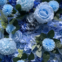 Panneau floral artificiel en soie résistant aux UV pour mur de fleurs extérieur, imperméable, pour décoration de jardin, mariage, patio, événements