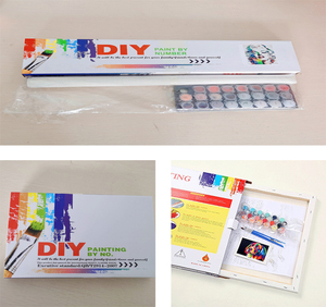 Vải Sơn Dầu Bằng Số Wolf Hình Ảnh Động Vật Bộ Dụng Cụ Sơn Bằng Số Nhà Decors Acrylic Handmade Quà Tặng - Product Image 5