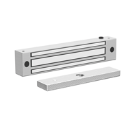 Serrure magnétique électrique à porte simple en acier inoxydable certifiée CE, 280 kg/600 lb, étanche, DC12V/24V, cylindres de serrure 210x42x29 mm