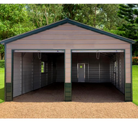 Bâtiment préfabriqué en acier résistant aux vents forts, maison indépendante, garage pour voiture