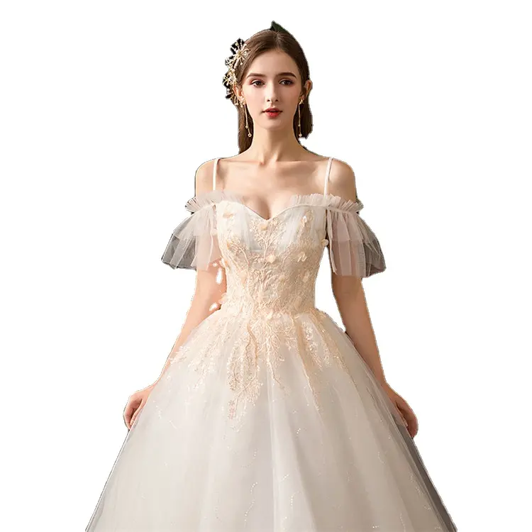 Robe de mariée de luxe Simple de haute qualité, vente en gros, nouvelle collection