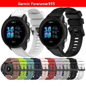 <span class=keywords><strong>Bracelet</strong></span> en silicone de remplacement pour <span class=keywords><strong>Garmin</strong></span> Forerunner 965 955 <span class=keywords><strong>Montre</strong></span> intelligente solaire <span class=keywords><strong>Bracelet</strong></span> style sport pour hommes femmes largeur 22mm - Product Image 2