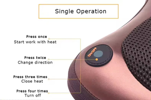 Neck <b>massager</b> with deep kneading to relieve pain. Portable travel pillow suitable for home office and car. With heating function - Product Image 4