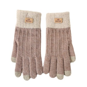 Trendy Women's Warm <strong>Gloves</strong> for Autumn Winter Wholesale Knitted Fleece-Lined <strong>Touch</strong> <strong>Screen</strong> Outdoor Anti-freeze Thickened Jacquard - Product Image 5