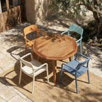 Chaise d'extérieur moderne pour restaurants, hôtels, villas, parcs, jardins
