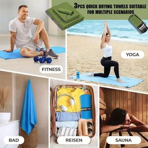 Serviettes personnalisées en gros 220x100 à séchage rapide pour le sport, la gym, les voyages, en microfibre avec sac en filet - Product Image 3
