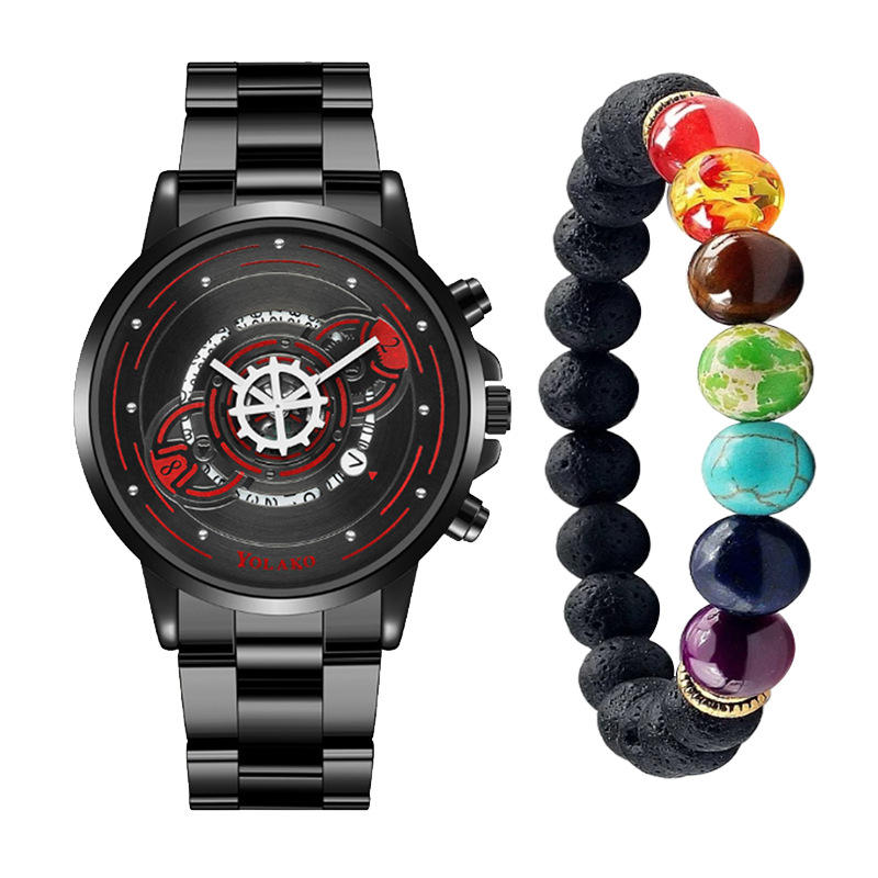 Cty12 Mannen Horloge Armband Set Goedkoop Voor Geschenken Mode