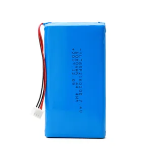 High voltage 2s 7.4v 6000mah rechargeable lithium polymer battery pack