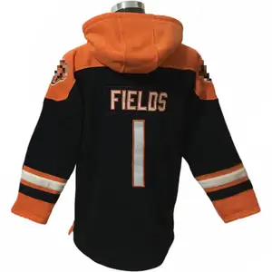 Great Quality Chicago Football Pullover Hoodies Machine wash 10 TRUBISKY 34 PAYTON 2 MOORE 34 PAYTON Flatlock stitching