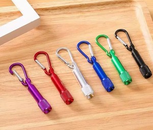 Hot Sale Colorful Super Customized logo Electronic <b>Flashlight</b> Climbing Buckle Small <b>Flashlight</b> - Product Image 1