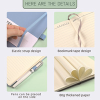 Diario de Cuero PU A5 con Tapa Dura y Páginas Impresas con Logotipo Personalizado, Cuaderno de Escritura de Fábrica