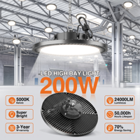 Lampe UFO Highbay en gros 100W 150W 200W 300W en aluminium moulé sous pression 100-110LM/W pour usine et entrepôt
