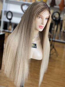 Nuevas pelucas de cabello humano rubio platino de aspecto Real pelucas rectas sedosas Balayage Rubio pelucas sin pegamento Pelucas Cabello Humano - Product Image 2