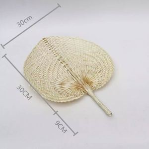 Abanico de Bambú Natural de Vietnam, Ecológico, Personalizado, Tejido a Mano con Rafia de Palma, Abanico de Rafia y Ratán - Product Image 4