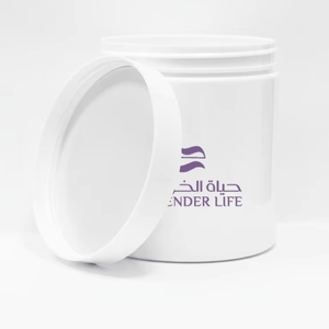 Beurre corporel en pot de 350 ml avec bouchon blanc, sceau en aluminium, étiquette personnalisée, emballage en cellophane, service OEM - Product Image 1
