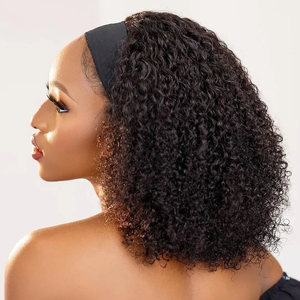 Vente en gros de vrais <span class=keywords><strong>cheveux</strong></span> humains 100 pour filles, <span class=keywords><strong>coiffure</strong></span> courte, bandeau pour femmes afro, perruques en <span class=keywords><strong>cheveux</strong></span> vierges, demi perruque afro frisée et crépue avec bandeau - Product Image 5