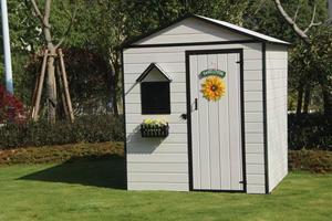 7x4.2ft Thân Thiện Với Môi Thiên Nhiên Ngoài Trời Vườn Lưu Trữ Kho Dễ Dàng Để Lắp Ráp Kẽm Khung Thép Mạ Kẽm Mạnh Mẽ Mái Thép Kim Loại - Product Image 3