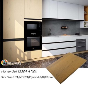 Golden Chameleon C024 Honey Oak Natural <strong>Wood</strong> <strong>Burl</strong> <strong>Veneer</strong> MDF Panel 19mm High Gloss UV Finish Eco-Friendly 4x8 Laminate for - Product Image 3