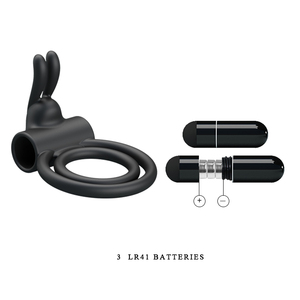 Vibrant Lapin Vibrateur Cock Ring Pénis Anneaux Sex Toys Pour Hommes - Product Image 4