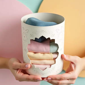 Custom Eco Biodegradable Cylinder Paper Box, Sustainable Cardboard Tube for Clothing Scarf <b>Socks</b> Storage Packaging - Product Image 1