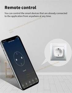 <span class=keywords><strong>Prise</strong></span> WiFi intelligente européenne 16a, ue, multi-<span class=keywords><strong>prise</strong></span>, commande avec application Tuya, fonctionne avec l'assistant Google et Alexa - Product Image 2