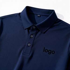 Camiseta Negra Personalizada de Moda, Estilo Informal y Holgado para Hombre, Uniforme de Oficina, Polo para Hombre - Product Image 2