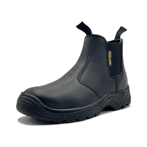 Industrial Steel Toe Anti-Puncture Genuine <strong>Leather</strong> Non-slip <strong>Work</strong> Safety <strong>Boots</strong> for Men - Product Image 3