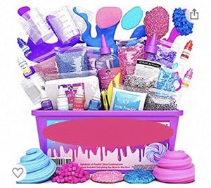 Unisex Custom Logo Butter Tie Dye Fluffy Slime Kit Kids DIY Squishy Mud Jumbo Calander Jar Wholesale Non-Stick Playdough Slime - Product Image 1