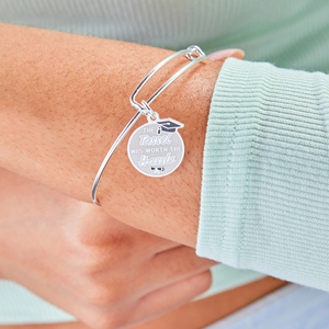 Bracelet ZSZL pour femme, classique, 'The Tassel Was Worth Hassle', charme de fête, pierre naturelle, serti de pierres, acier inoxydable, plaqué or 18 carats - Product Image 4