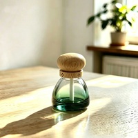 Nouvelle Arrivée - Flacon de Parfum pour Voiture 8ML Rose Orange Violet Couleur Café - Diffuseur en Verre en Forme de Balle avec Bouchon en Bois