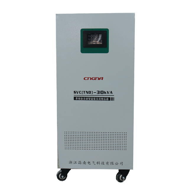 Single Phase 30KVA AC Voltage Regulator/Stabilizer SVC with LCD Display High Efficiency Automatic Protection