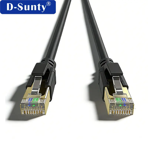 Cable de Red Ethernet Cat8, 40 Gbps, 2000 MHz, SFTP, Blindado, Cobre Trenzado, PVC, RJ45, para Juegos y Centros de Datos, 28 AWG, 1 m - Product Image 1