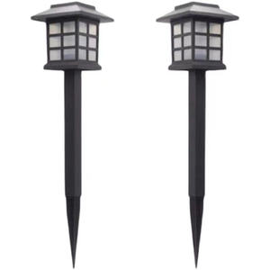 1 LED Outdoor Lawn Yard impermeabile Small Palace Light Solar Led Garden Night Light 7 colori che cambiano stile Cottage Palace - Product Image 4