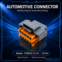 Connecteurs de boîtier de prise automobile étanches Reelhon 7108CA-1.5-21 en laiton et nylon à 10 broches pour faisceau de câbles