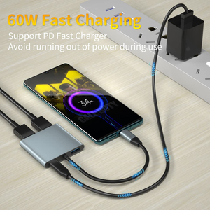 Adaptador USB FARSINCE 4 en 1, Convertidor de USB Tipo C a Doble USB 3.0 PD - Product Image 6