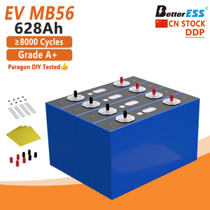 Paragon DIY Tested China Stock MB560 628Ah M6 Stud+Flexible Busbars+Nuts+Insulation LiFePO4 Semi-solid State 8000 Cycles VAT Tax - Product Image 1