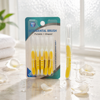 Brosse interdentaire orthodontique en forme de I, réutilisable, pour nettoyer entre les dents, curette douce pour implants dentaires, soin des gencives, outils de nettoyage