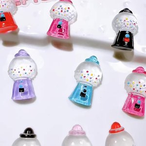 CHENXI Venta al por Mayor de Dijes de Resina y Plástico con Reverso Plano para Dulces, 6 Colores, 3cm, Accesorios Decorativos Multifuncionales para Manualidades - Product Image 2
