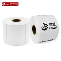 Label Multiguna Berkualitas Tinggi 57mm X 51mm Kompatibel untuk Printer Label Zebra, TSC