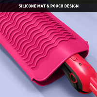 Pochette de tapis en silicone résistant à la chaleur pochette de tapis de voyage fer plat fer à friser fer à lisser cheveux curling porte-outil pour cheveux chauds