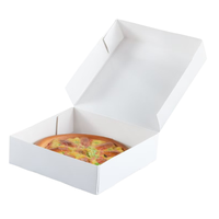 Boîte à pizza personnalisée en carton ondulé Kraft recyclé de qualité alimentaire avec des tailles personnalisées (9-18 pouces) et un design haut de gamme