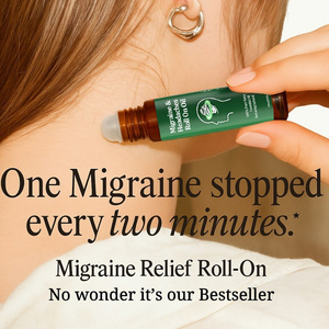 Label pribadi minyak migrain gulung pada minyak dengan <span class=keywords><strong>Peppermint</strong></span>, minyak esensial Lavender untuk sakit kepala dan sakit kepala meredakan sakit perawatan diri - Product Image 3