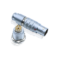 Connecteur médical Fischer Push-Pull série 3B étanche IP68, fiche mâle autobloquante 2-12 broches