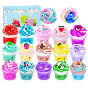 Slime de Plástico Color Durazno, Arcilla Esponjosa Tipo Nube, Pegamento Cremoso, Estilo Ramen, Similar a la Algodón, 24 Colores para Niños - Product Image 5